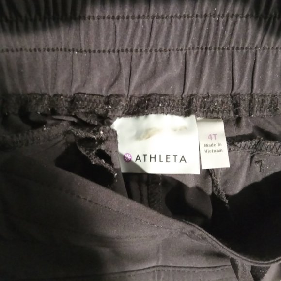 Athleta Unlined La Viva Pants Black sz 4T Tall EUC - Picture 3 of 3
